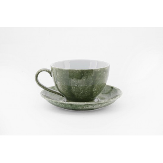 Bộ ly tách cafe capuchino các màu vân đá LT03