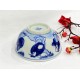 Chén thờ men lam vẽ Phúc Lộc Thọ Bát Tràng CD08