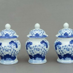 Chóe thờ men lam giả cổ hoa sen CHT03