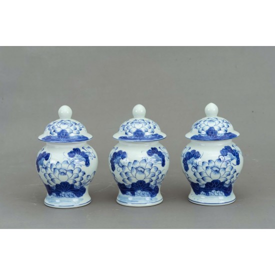 Chóe thờ men lam giả cổ hoa sen CHT03