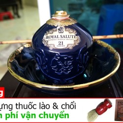 Điếu bát Chivas 21 xanh coban DB234
