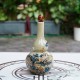 Nậm rượu men hoàng thổ đắp nổi rồng NR18 Nậm rượu men hoàng thổ đắp nổi rồng NR18