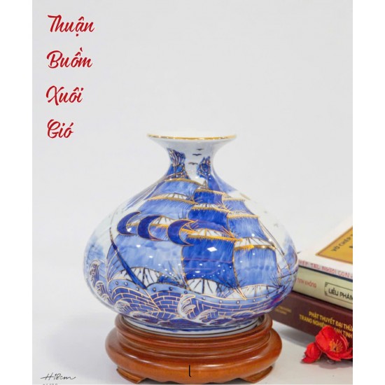 Giỏ tiền tích lộc vẽ vàng Thuận Buồm Xuôi Gió GT04 Giỏ tiền tích lộc vẽ vàng Thuận Buồm Xuôi Gió GT04
