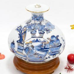 Giỏ tiền tích lộc vẽ vàng cổ đồ sinh phú quý GT03