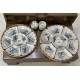 Bộ bát đĩa hoa mặt trời men rạn vẽ hoa sen DA02 Bộ bát đĩa hoa mặt trời men rạn vẽ hoa sen DA02