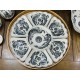 Bộ đồ ăn hoa mặt trời men rạn đen bóng vẽ rồng phượng DA03B