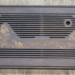 Khay trà đựng ấm trà họa tiết sơn thủy KT10B Khay trà đựng ấm trà họa tiết sơn thủy KT10B