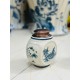 Bình đựng trà (hộp đựng chè) men rạn giả cổ vẽ Tùng Lâm Thất Hiền LC05G Bình đựng trà (hộp đựng chè) men rạn giả cổ vẽ Tùng Lâm Thất Hiền LC05G