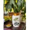 Bình đựng trà (hộp đựng chè) men trắng vẽ hoa sen LC06B