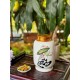 Bình đựng trà (hộp đựng chè) men trắng vẽ hoa sen LC06B