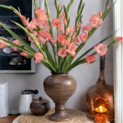 Bình cắm hoa Bát Tràng dáng chân đèn mộc ganh LH028 Bình cắm hoa Bát Tràng dáng chân đèn mộc ganh LH028