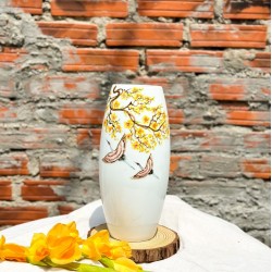 Lọ hoa dáng bom mai hạc LH035