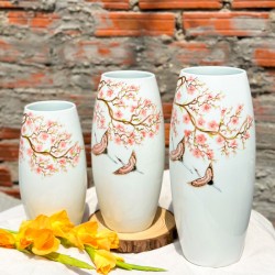 Lọ hoa dáng bom đào hạc LH035A