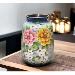 Bình cắm hoa Bát Tràng vẽ tay LH17