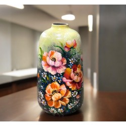 Bình hoa trang trí Bát Tràng vẽ tay hoa LH21B