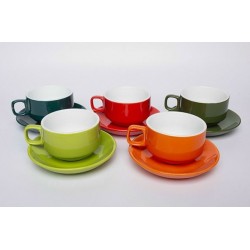 Bộ tách cafe quai vuông các màu LT02A