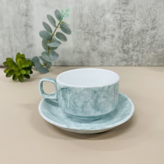 Bộ tách cafe quai vuông các màu vân đá LT03A Bộ tách cafe quai vuông các màu vân đá LT03A