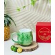 Ly tách cafe trứng các màu vân đá LT03E