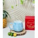 Ly tách cafe trứng các màu vân đá LT03E