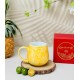 Ly tách cafe trứng các màu vân đá LT03E