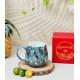 Ly tách cafe trứng các màu vân đá LT03E