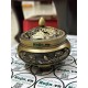 Lư đồng đốt trầm khắc hoa sen LX03