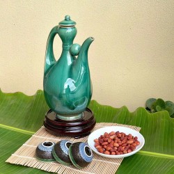 Nậm rượu quả xoài màu xanh ngọc NR13A Nậm rượu quả xoài màu xanh ngọc NR13A