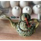Bình rót rượu Bát Tràng men giả cổ khắc nổi phù dung NR17A