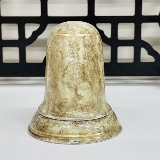Ống tăm men vân đá vẽ chỉ vàng - Phụ kiện ấm chén