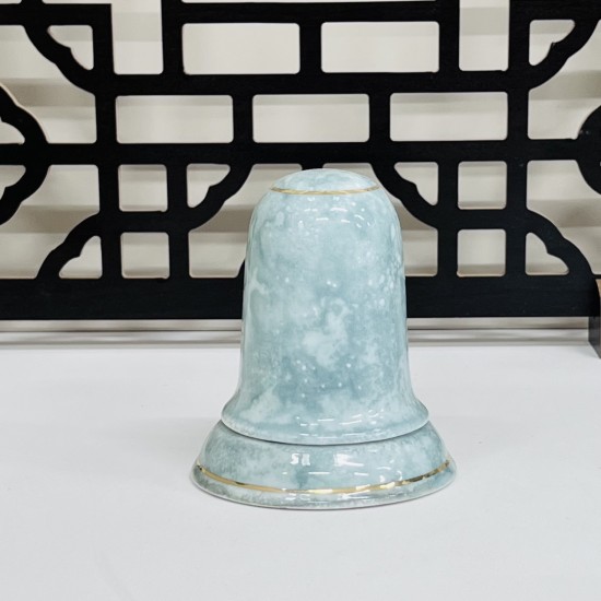 Ống tăm men vân đá vẽ chỉ vàng - Phụ kiện ấm chén