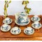 Bộ ấm chén men rạn cổ dáng vuốt vẽ tùng chùa AC18A