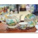 Bộ ấm chén cao cấp phú quý sơn thủy bổ khung vẽ màu AC27H