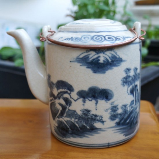 Ấm tích lẻ pha chè xanh men rạn