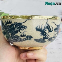 Bộ 6 chén bát thờ cúng men rạn Bát Tràng CD01A Bộ 6 chén bát thờ cúng men rạn Bát Tràng CD01A