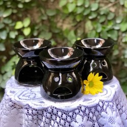 Bếp xông bồ kết Bát Tràng mini màu đen DX02 Bếp xông bồ kết Bát Tràng mini màu đen DX02