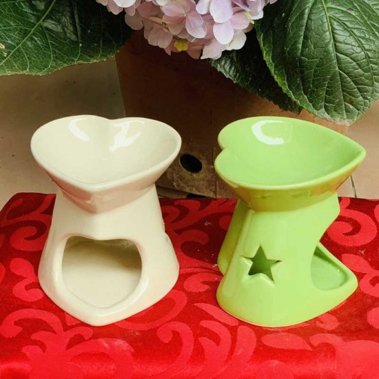 Bếp xông tinh dầu mặt tim gốm Bát Tràng DX04 Bếp xông tinh dầu mặt tim gốm Bát Tràng DX04