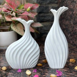 Bộ 2 bình gốm decor nghệ thuật DE02