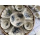Bộ bát đĩa hoa mặt trời men rạn vẽ hoa sen DA02 Bộ bát đĩa hoa mặt trời men rạn vẽ hoa sen DA02