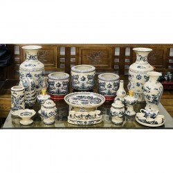 Bộ đồ thờ men rạn 3 bát hương rồng chầu mặt nguyệt DT25 Bộ đồ thờ men rạn 3 bát hương rồng chầu mặt nguyệt DT25