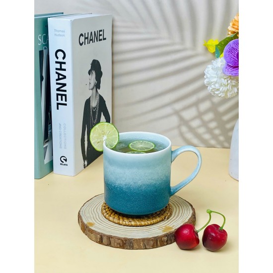 Cốc sứ men hỏa biến dáng trụ Bát Tràng