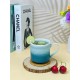 Cốc sứ men hỏa biến dáng trụ Bát Tràng