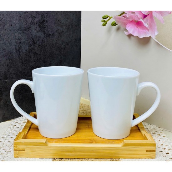 Cốc sứ trắng vát có nắp Bát Tràng Cốc sứ trắng vát có nắp Bát Tràng