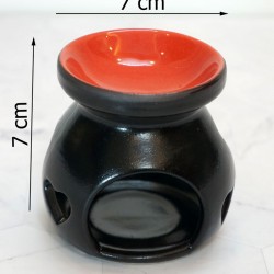 Đèn xông tinh dầu mặt tròn gốm Bát Tràng DX07A Đèn xông tinh dầu mặt tròn gốm Bát Tràng DX07A