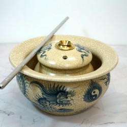 Điếu bát giả cổ men rạn DB18