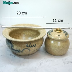 Điếu bát giả cổ men rạn DB18 Điếu bát giả cổ men rạn DB18