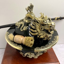 Điếu bát bọc đồng hình Kỳ Lân cao cấp DB30C