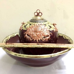 Điếu bát Chivas 21 bọc đồng kỹ màu đỏ mận DB28 Điếu bát Chivas 21 bọc đồng kỹ màu đỏ mận DB28