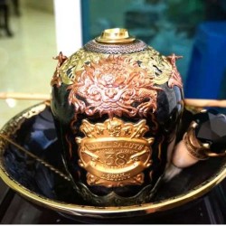 Điếu bát Chivas 38 bọc đồng kỹ cực đẹp DB29