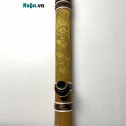 Điếu cày rút khắc rồng nổi bọc mây DC10A Điếu cày rút khắc rồng nổi bọc mây DC10A