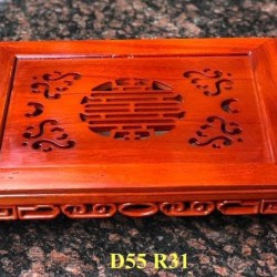 Khay trà bằng gỗ hương KT02A Khay trà bằng gỗ hương KT02A